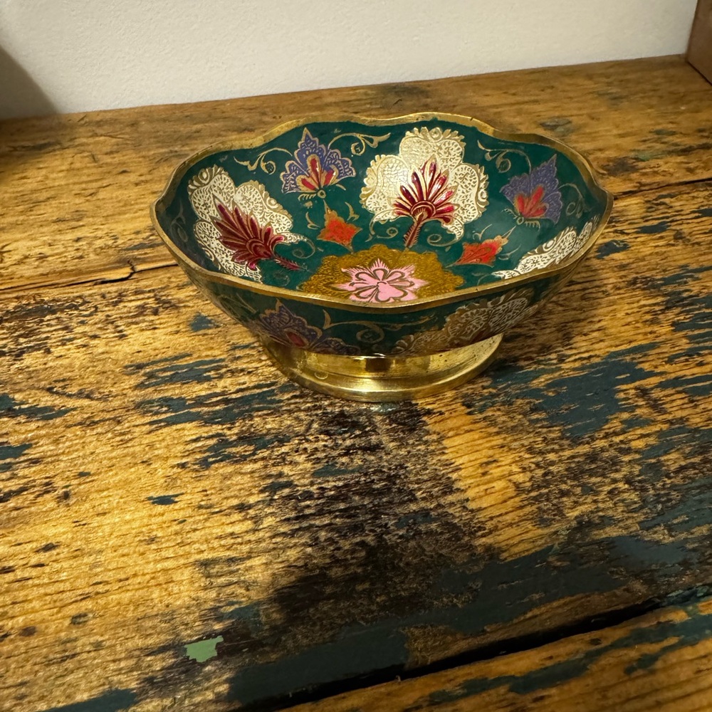 Cloisonné Brass Bowl